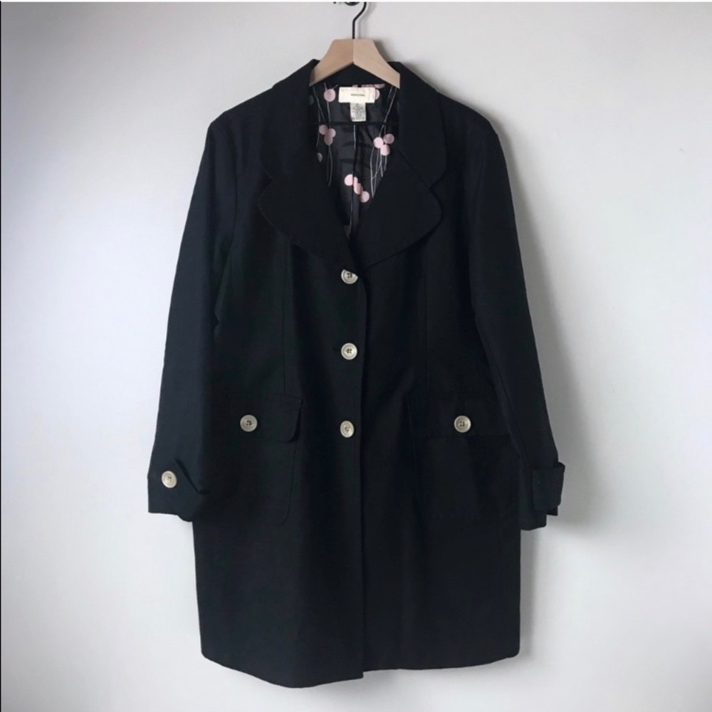 Merona  trench  Coat women's XL pink lining
